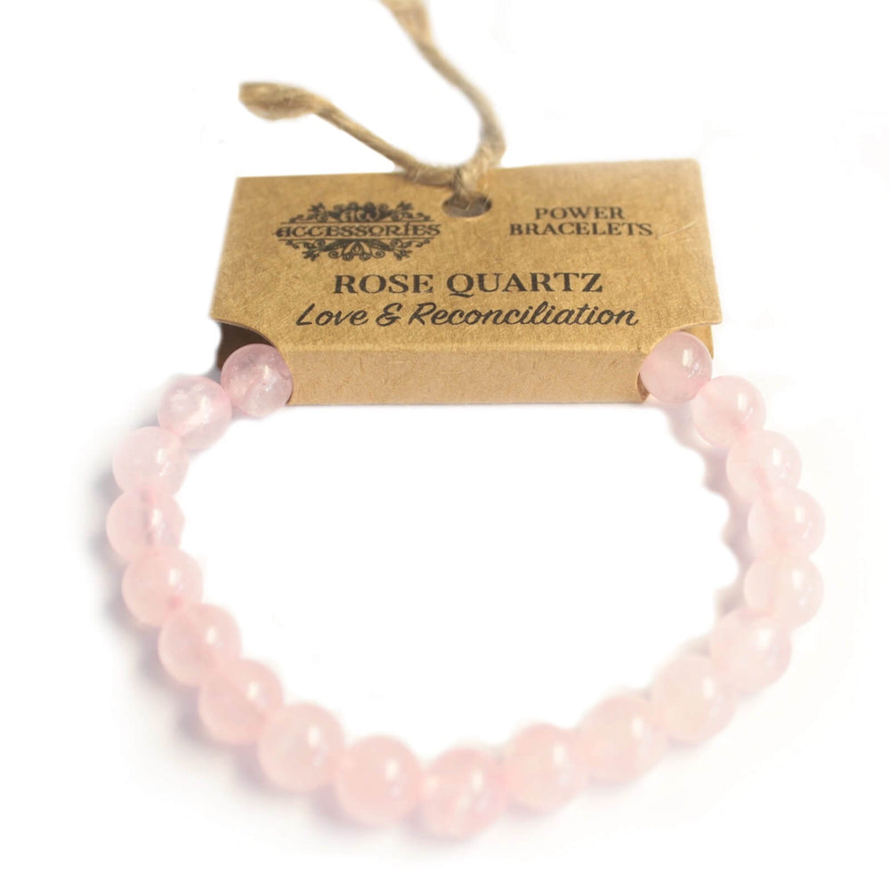 Pulseira Energética de Quartzo Rosa - Amor & Reconciliação