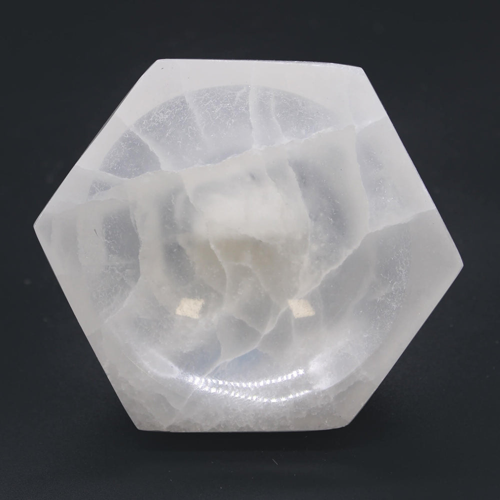 Tigela Hexagonal de Selenite